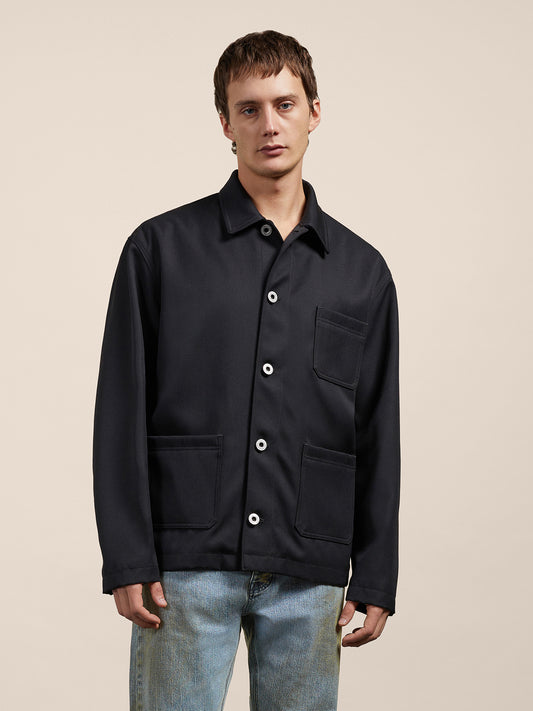 BLACK OVERSHIRT - BLACK - GIULIA30 | Pence 1979