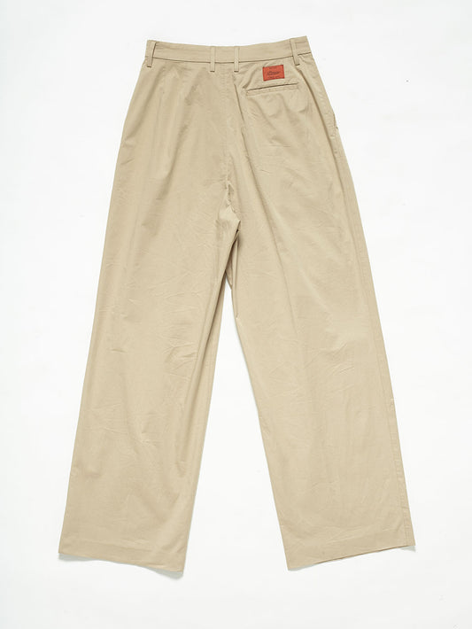 WIDE CHINO PANT - BEIGE - Archive | Pence 1979