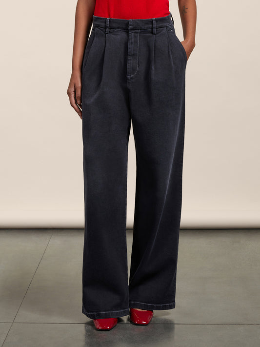 BLACK DENIM PANT - BLACK - GIULIA30 | Pence 1979