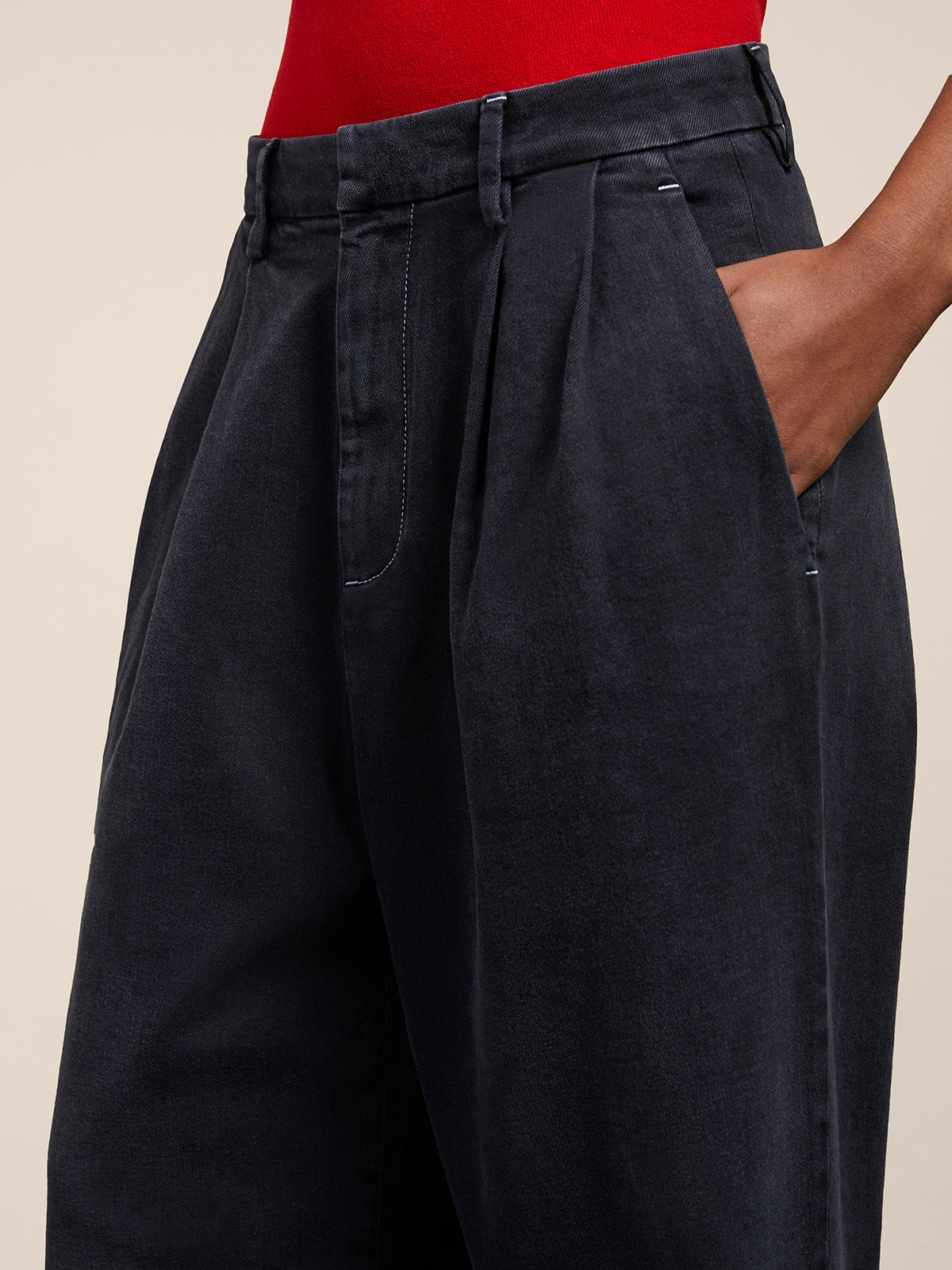BLACK DENIM PANT