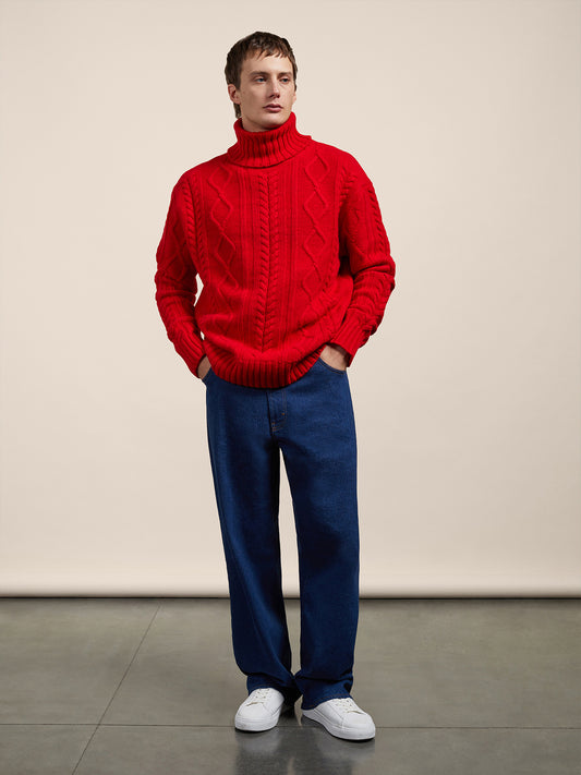 DENIM WITH ELASTIC WAISTBAND - NAVY BLUE - GIULIA30 | Pence 1979