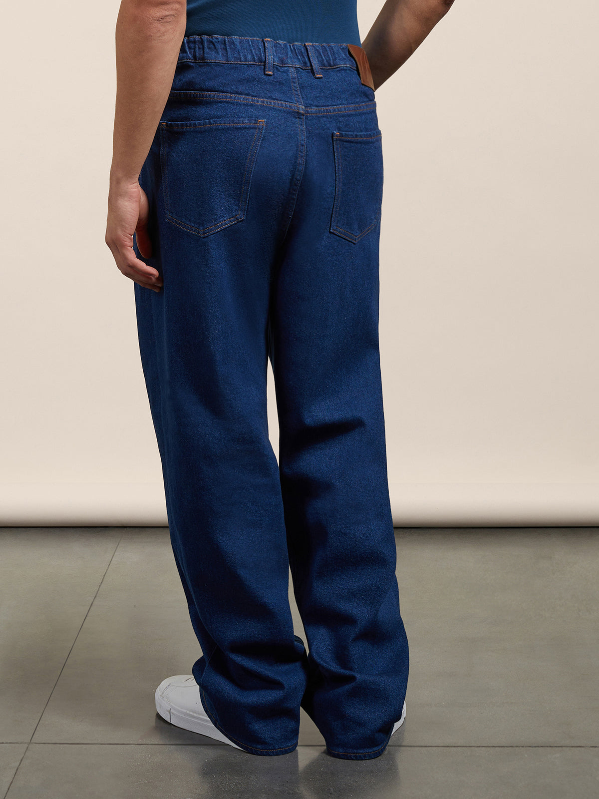 DENIM WITH ELASTIC WAISTBAND