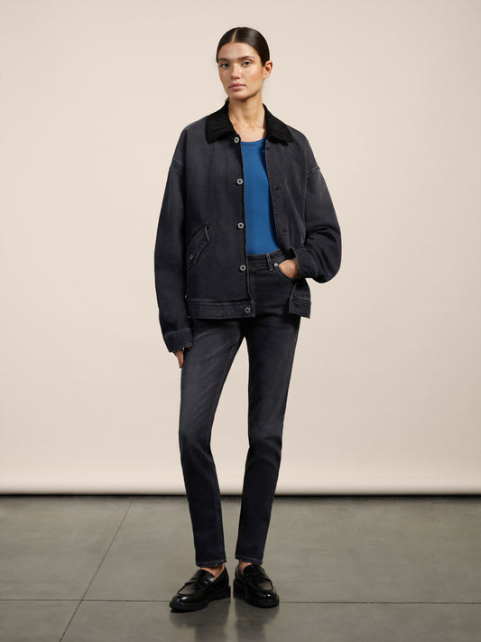 BLACKBOARD DENIM - BLACK - GIULIA30 | Pence 1979