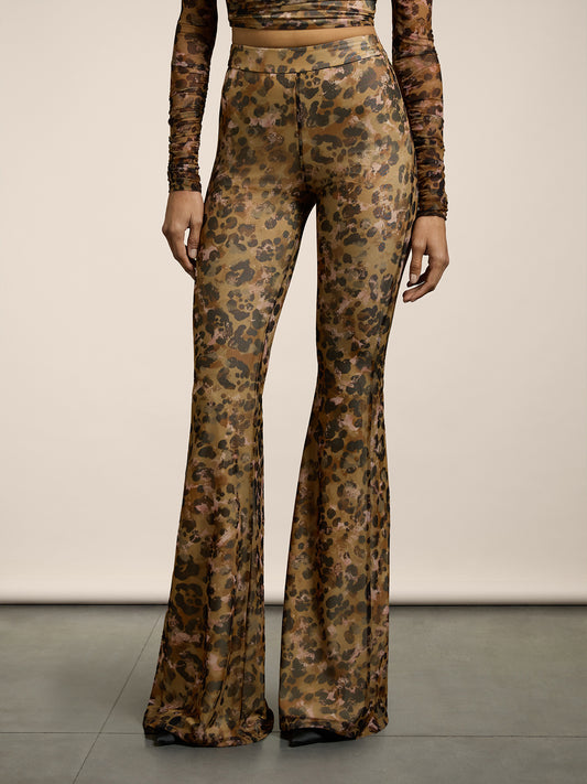 LEO PRINT PANT - PINK AND BEIGE LEO - GIULIA30 | Pence 1979