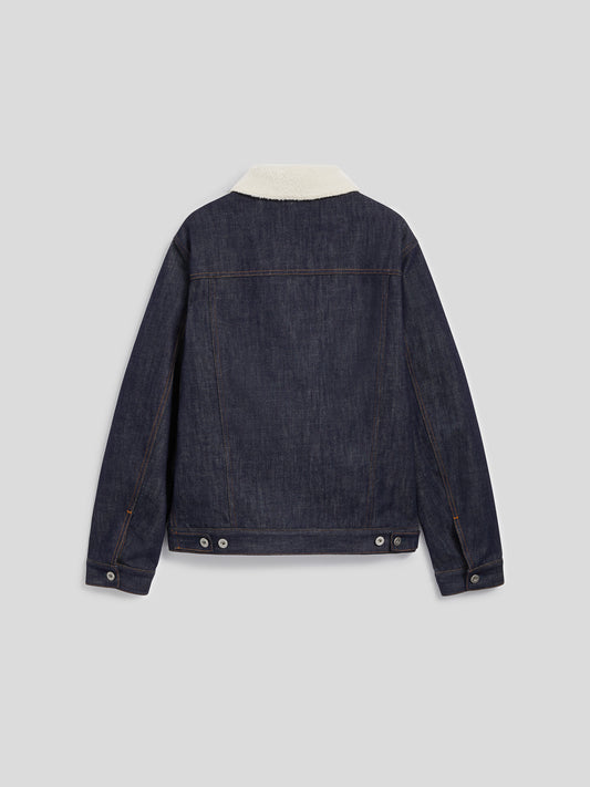 JACKET WITH TEDDY NECK - BLUE RINSE - GIULIA30 | Pence 1979