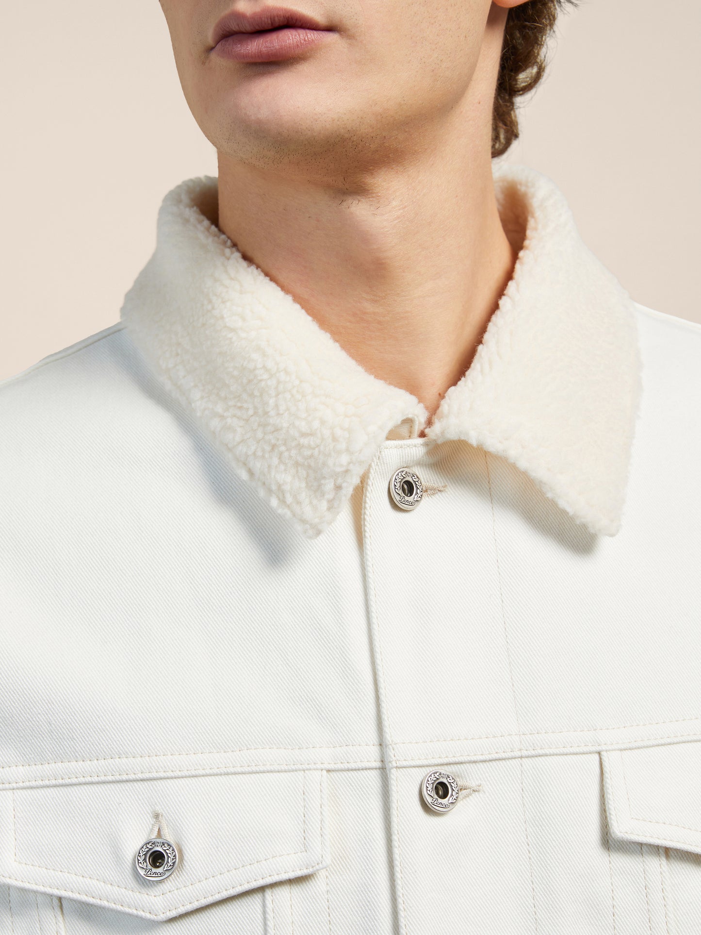 JACKET WITH TEDDY NECK
