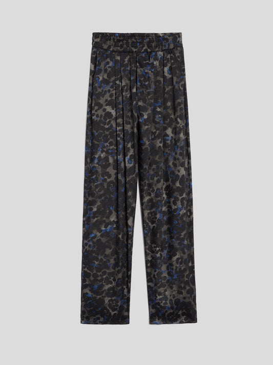 GREY AND BLUE LEO PRINT JOGGER PANT - GREY AND BLUE LEO - GIULIA30 | Pence 1979