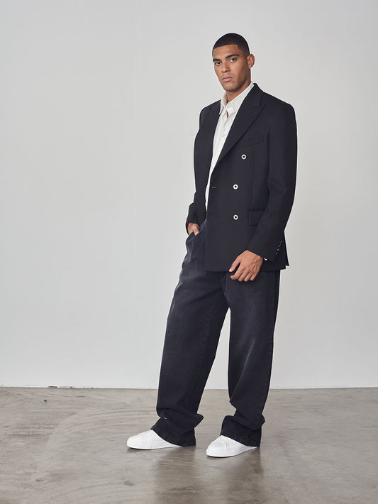 DENIM PANT - BLACK - GIULIA30 | Pence 1979