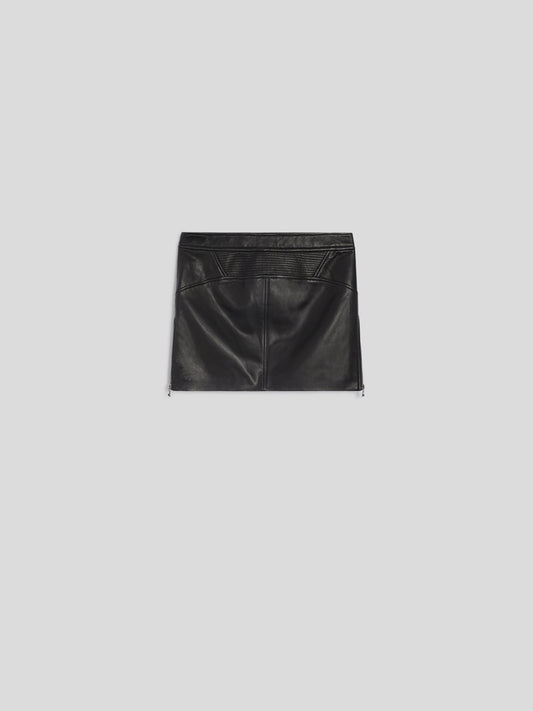 LEATHER MINISKIRT - BLACK - Archive | Pence 1979