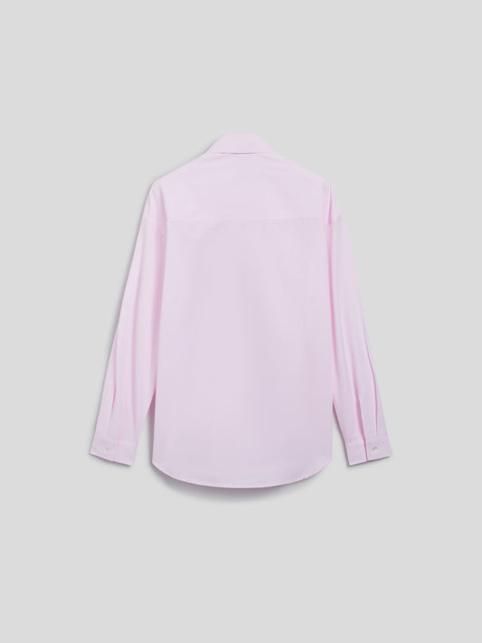 POPELINE COTTON OVERSHIRT - PINK - GIULIA30 | Pence 1979