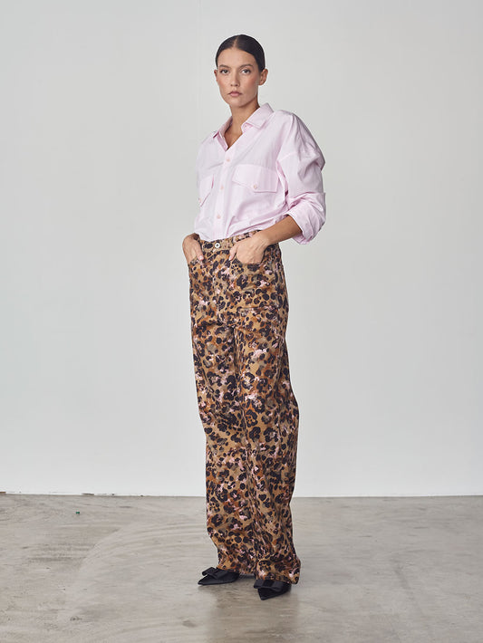 LEO PRINT PANT - PINK LEO - Archive | Pence 1979