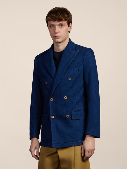 DOUBLE BREASTED BLAZER - BLUE NAVY - GIULIA30 | Pence 1979