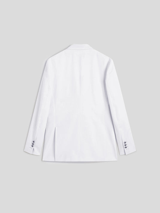 DOUBLE BREASTED BLAZER - OFF WHITE - Check Active | Pence 1979