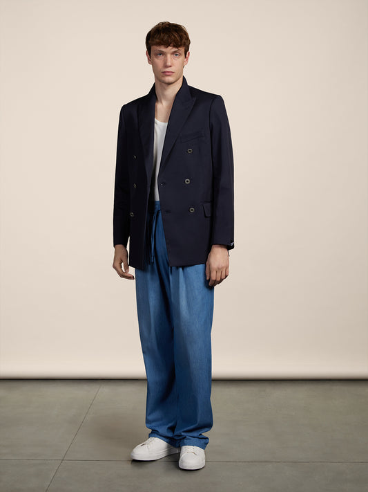 DOUBLE BREASTED BLAZER - BLUE NAVY - GIULIA30 | Pence 1979