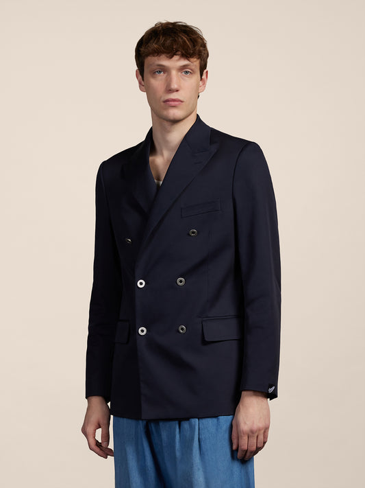 DOUBLE BREASTED BLAZER - BLUE NAVY - GIULIA30 | Pence 1979