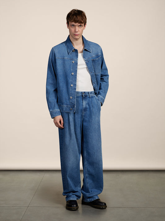 JACKET WITH POCKET - LIGHT BLUE - GIULIA30 | Pence 1979