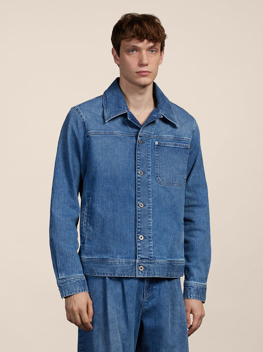 JACKET WITH POCKET - LIGHT BLUE - GIULIA30 | Pence 1979