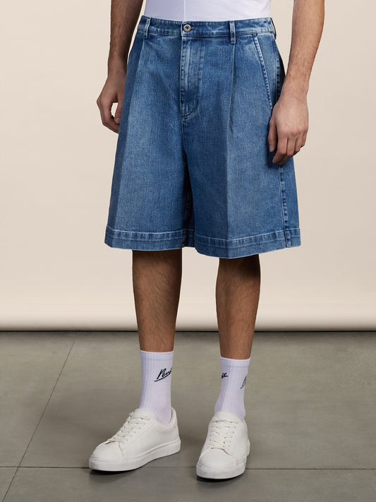 BERMUDA - LIGHT BLUE - Men′s Bottomwear | Pence 1979