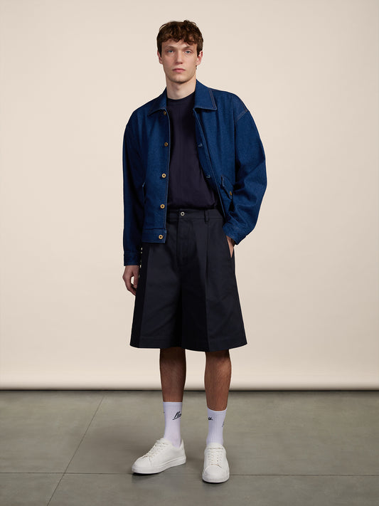 BERMUDA - BLUE NAVY - Men′s Bottomwear | Pence 1979