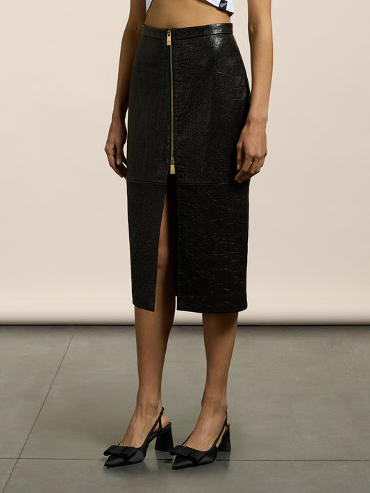 MIDI SKIRT - BLACK - GIULIA30 | Pence 1979