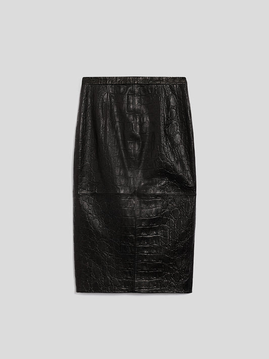 MIDI SKIRT - BLACK - Check Active | Pence 1979