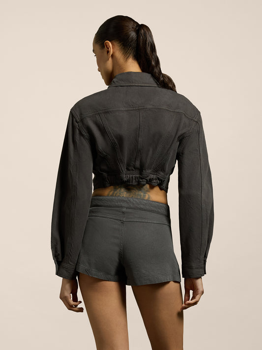 CROPPED JACKET - GRAPHITE - GIULIA30 | Pence 1979