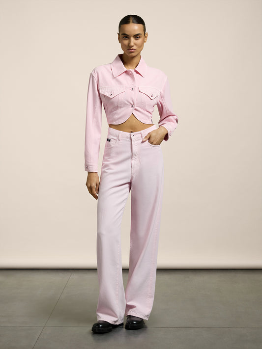 CROPPED JACKET - LIGHT PINK - GIULIA30 | Pence 1979