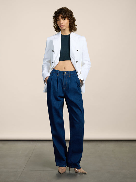 CROP TOP - BLUE NAVY - GIULIA30 | Pence 1979