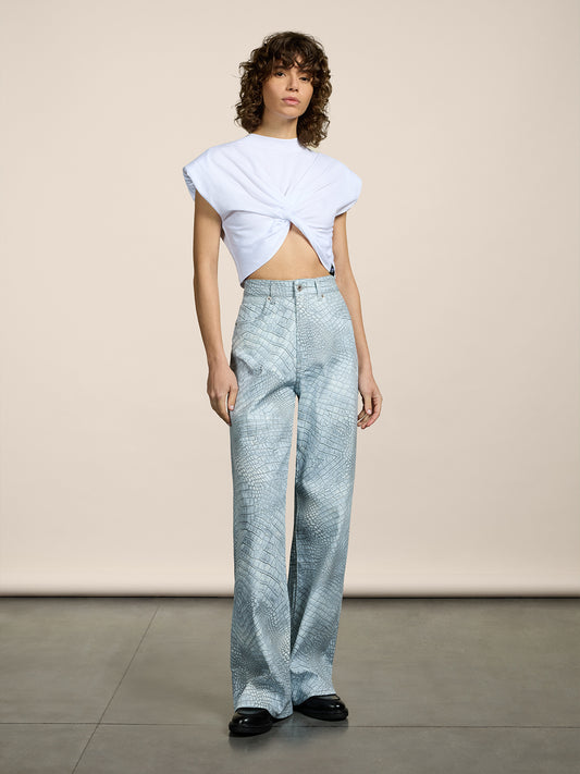 CROP TOP - OPTICAL WHITE - GIULIA30 | Pence 1979