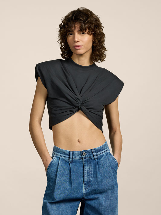 CROP TOP - GRAPHITE - GIULIA30 | Pence 1979