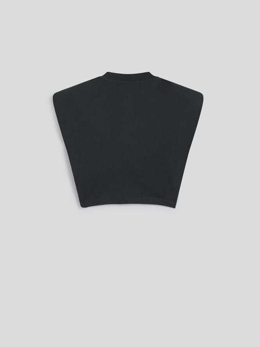 CROP TOP - GRAPHITE - Check Active | Pence 1979