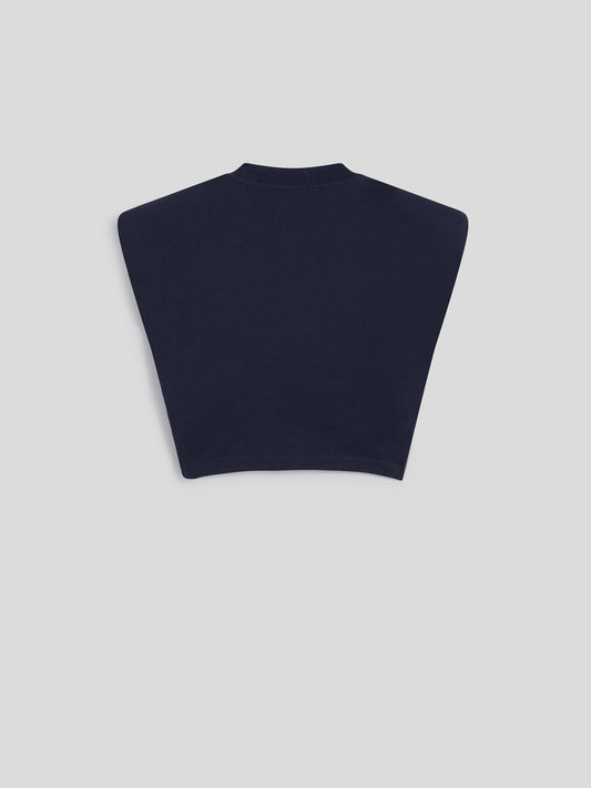 CROP TOP - BLUE NAVY - Check Active | Pence 1979