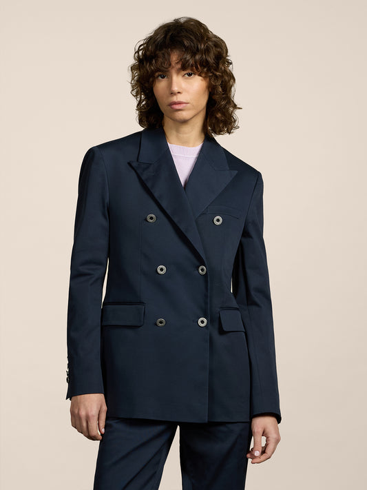 DOUBLE BREASTED BLAZER - BLUE NAVY - GIULIA30 | Pence 1979
