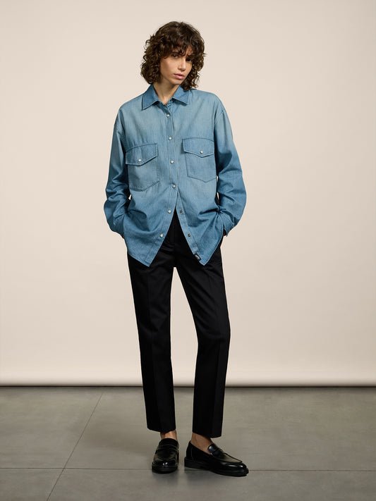 CHINO PANT - BLACK - GIULIA30 | Pence 1979