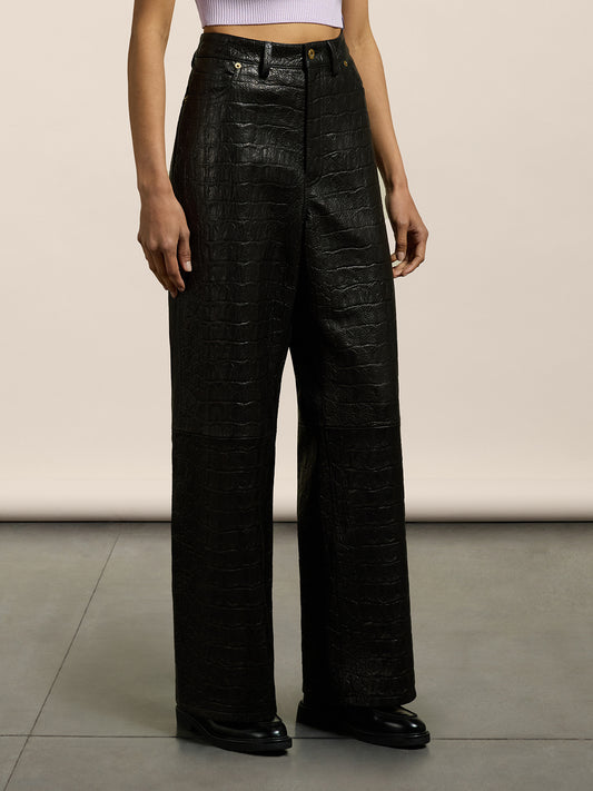 5 POCKETS PANT - BLACK - GIULIA30 | Pence 1979