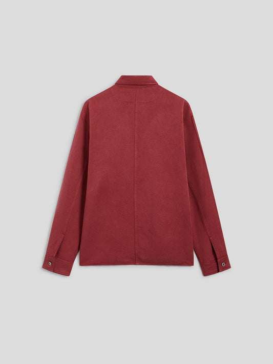 SHIRT WITH EMBROIDERY - BORDEAUX - Archive | Pence 1979