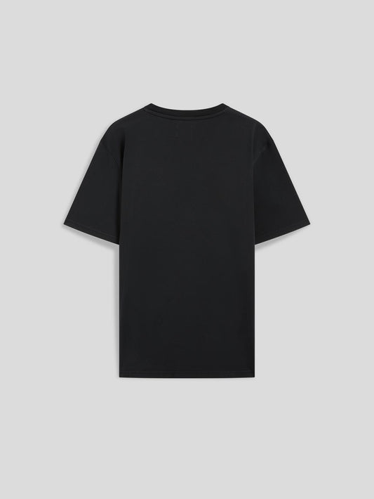 T-SHIRT WITH EMBROIDERY - BLACK - Archive | Pence 1979