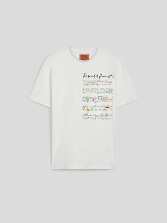 T-SHIRT WITH EMBROIDERY - WHITE - Archive | Pence 1979