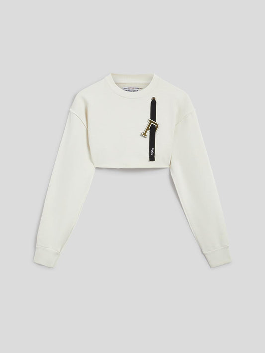 CROPPED SWEATSHIRT - MILK - Archive | Pence 1979