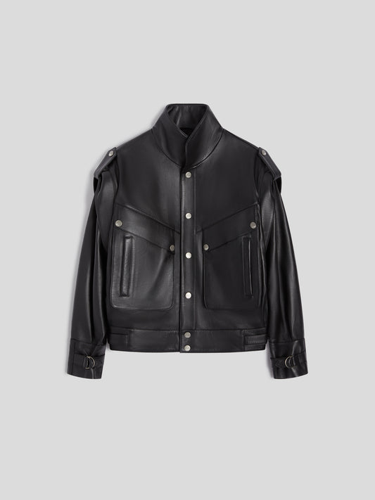 LEATHER JACKET - BLACK - GIULIA30 | Pence 1979