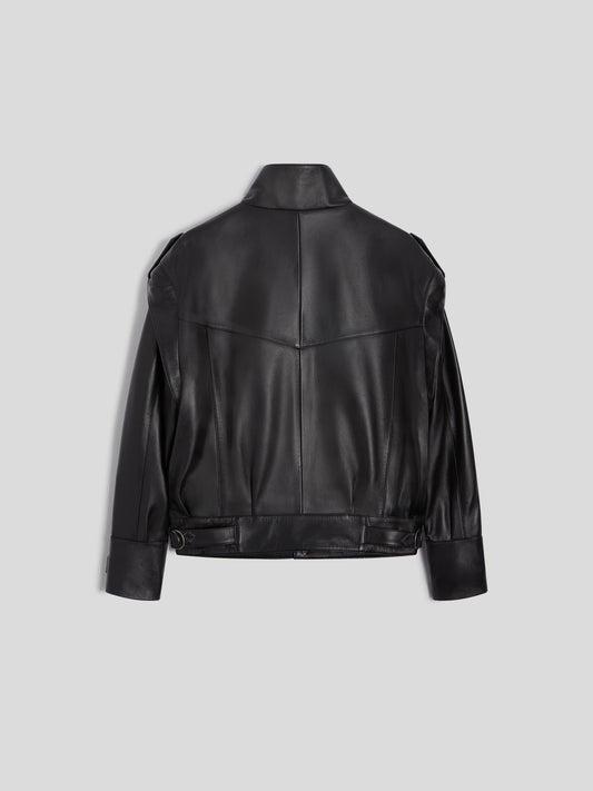 LEATHER JACKET - BLACK - GIULIA30 | Pence 1979