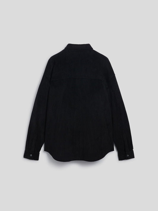 CORDUROY OVERSHIRT - BLACK - Archive | Pence 1979