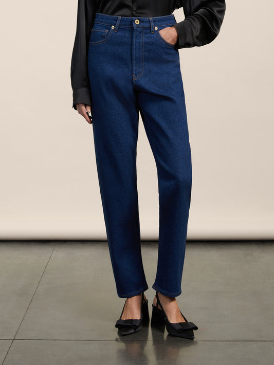 MOM FIT DENIM - NAVY BLUE - Archive | Pence 1979