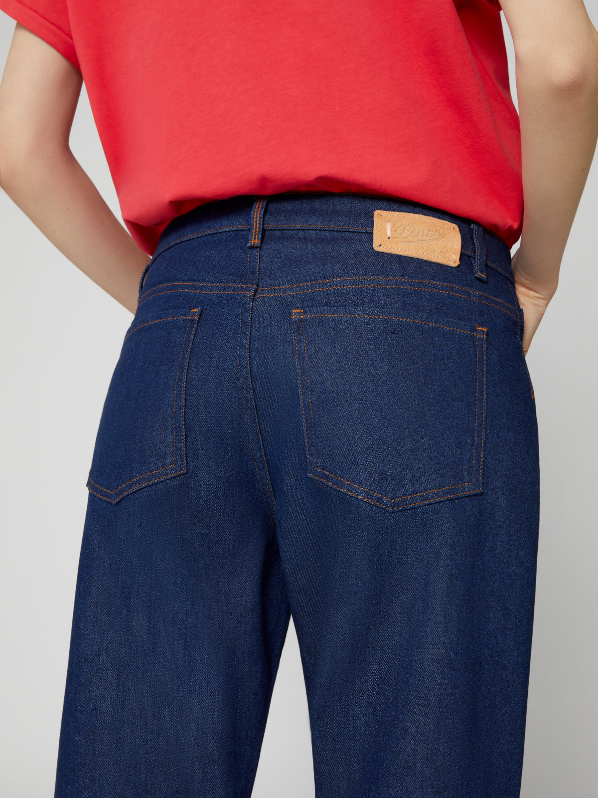 Jeans Bootcut da Donna a vita alta blu scuro