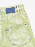 Mom fit denim opalescent effect