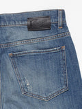 Regular waist blue denim jeans