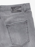 Regular waist slim jeans in grey denim