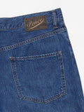 Light jeans in dark blue denim