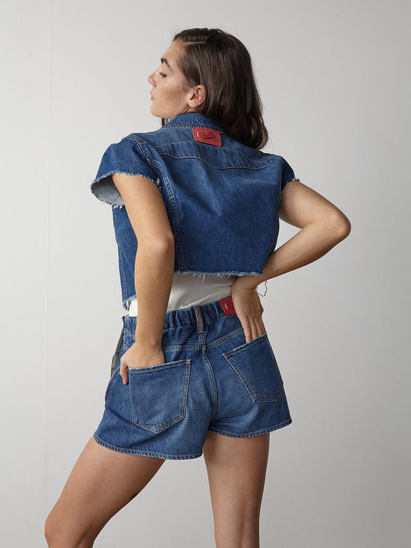 DENIM SHORTS