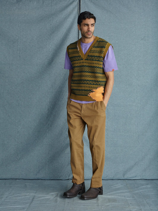 WOOL MENDED GILET